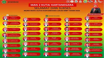 Murid MAN 2 Kukar Lulus SNBP 2026, Ukir Prestasi Membanggakan